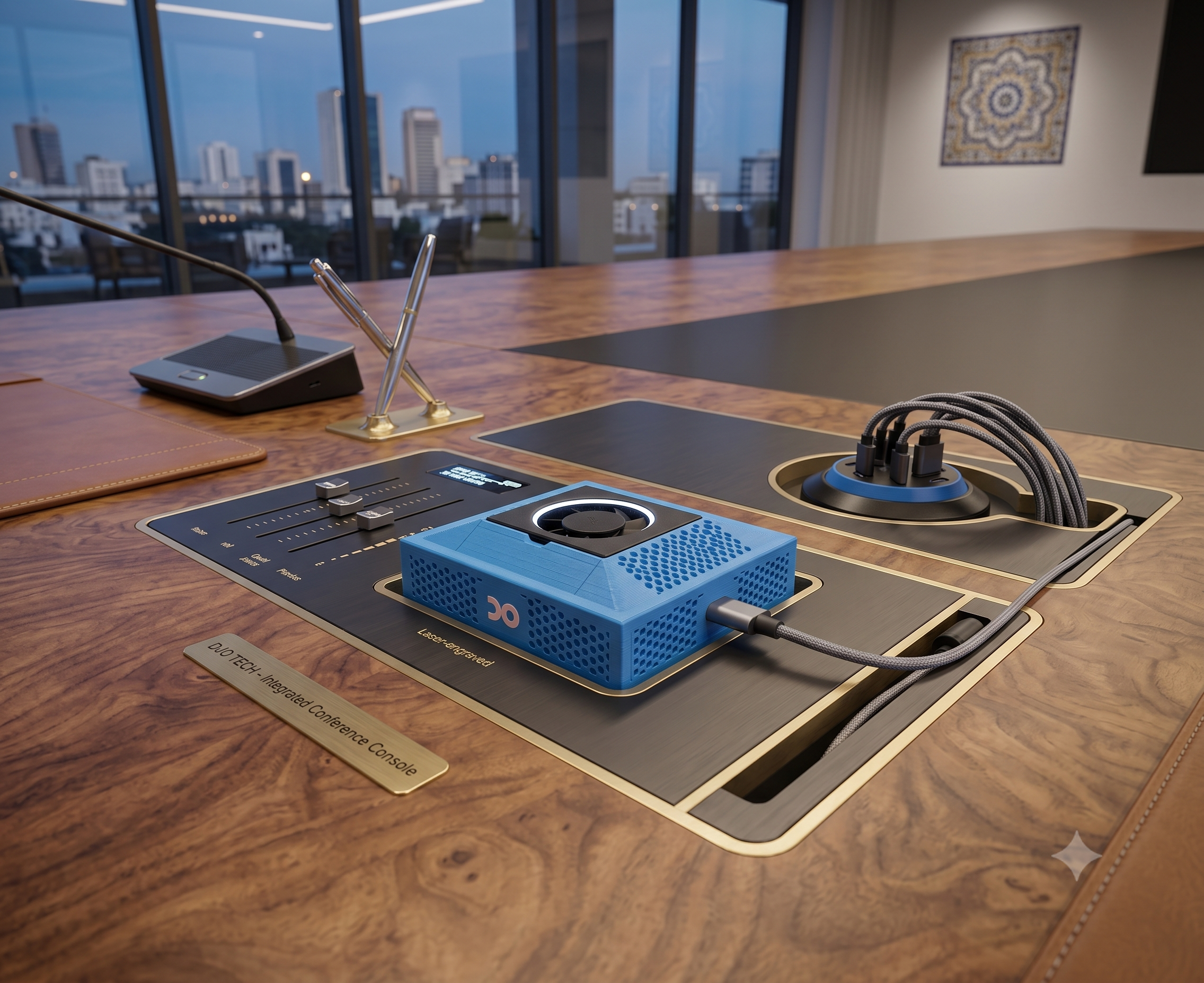 DJO Edge on a boardroom conference table
